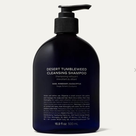 Twentynine Palms 29 Jared Leto Desert Tumbleweed Cleansing Shampoo 500ml - Picture 1 of 4